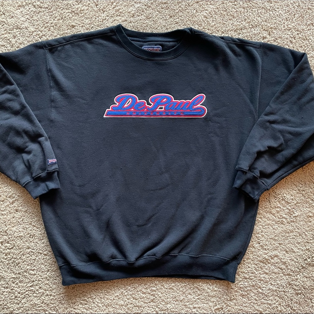 Stitched DePaul Crewneck Sweatshirt